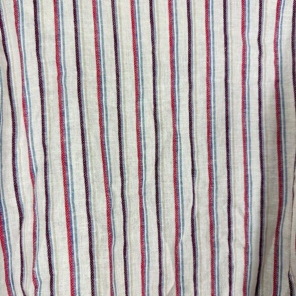 ANTHROPOLOGIE Dolan Left Coast Anna Double Breasted Striped Blazer Linen Medium - Picture 8 of 12